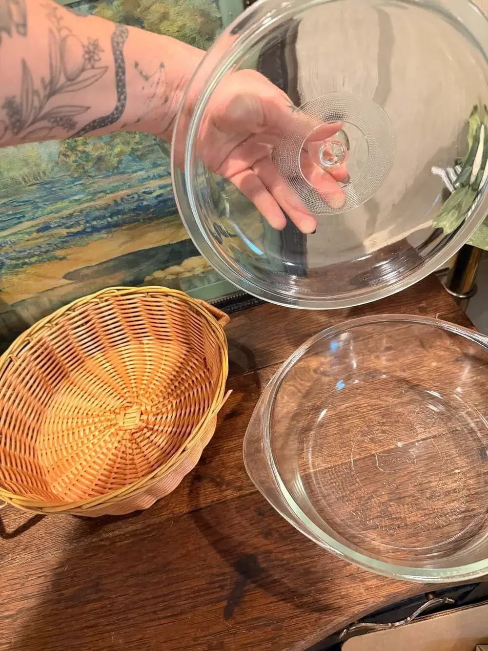 Glasbake vintage quart